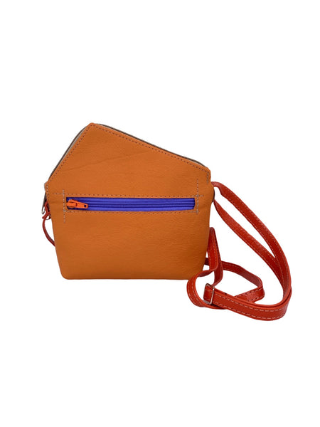 Tiny TRIANGLE bag (SUNSET - orange/purple)