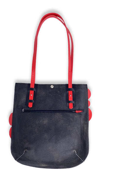 Round TOTE with SHAPES (black/red)