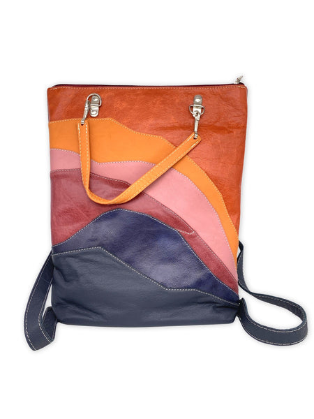 FLUID large bag / rucksack  (navy, pinks, orange)