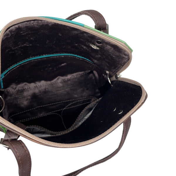FLUID medium bag (brown, teal, green)