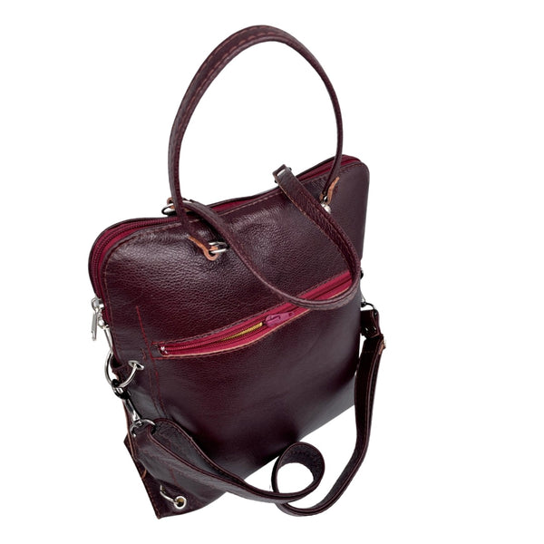 FIG LEAVES large bag / rucksack  (oxblood)