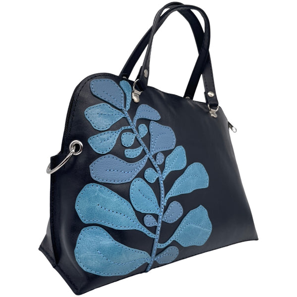 FIG LEAVES small bag (black & blue)