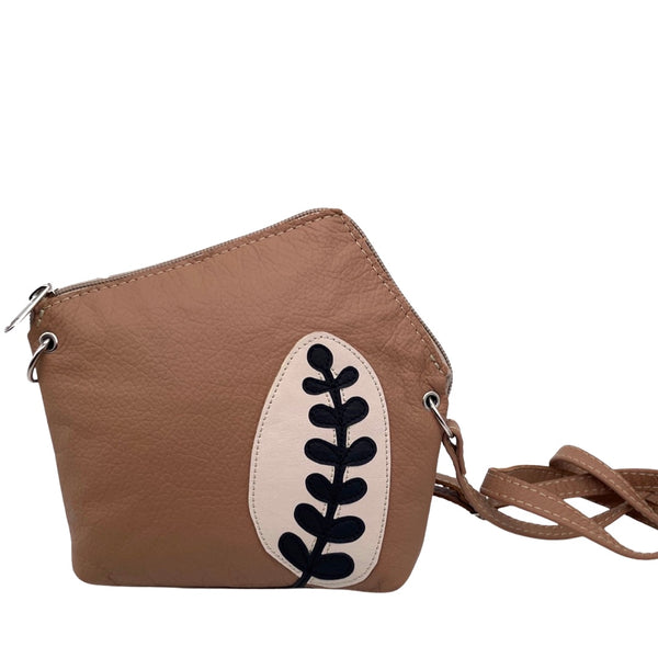 GRASS Xsmall triangular bag (beige, cream & black)