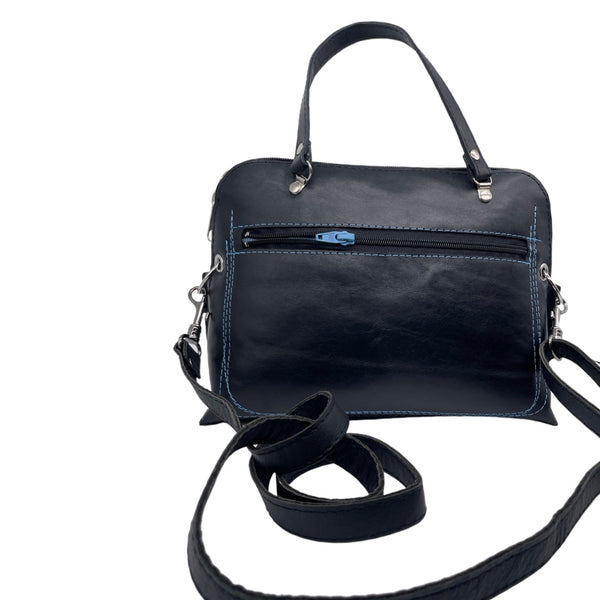 FIG LEAVES small bag (black & blue)