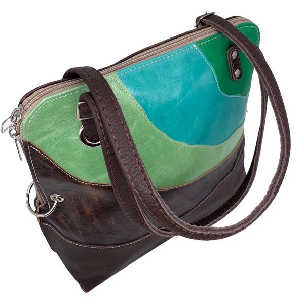 FLUID medium bag (brown, teal, green)