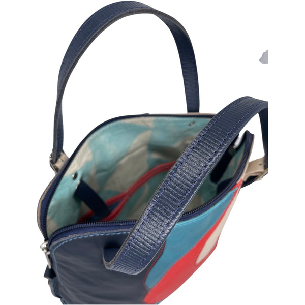 FLUID medium bag (blue, red & cream)