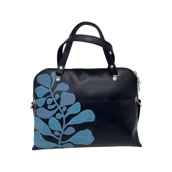 FIG LEAVES small bag (black & blue)